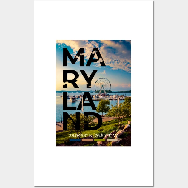 Maryland Travel Poster Wall Art by mardavemardave